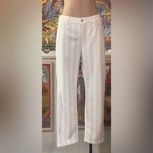 NWOT Pilcro cream striped pants size 30